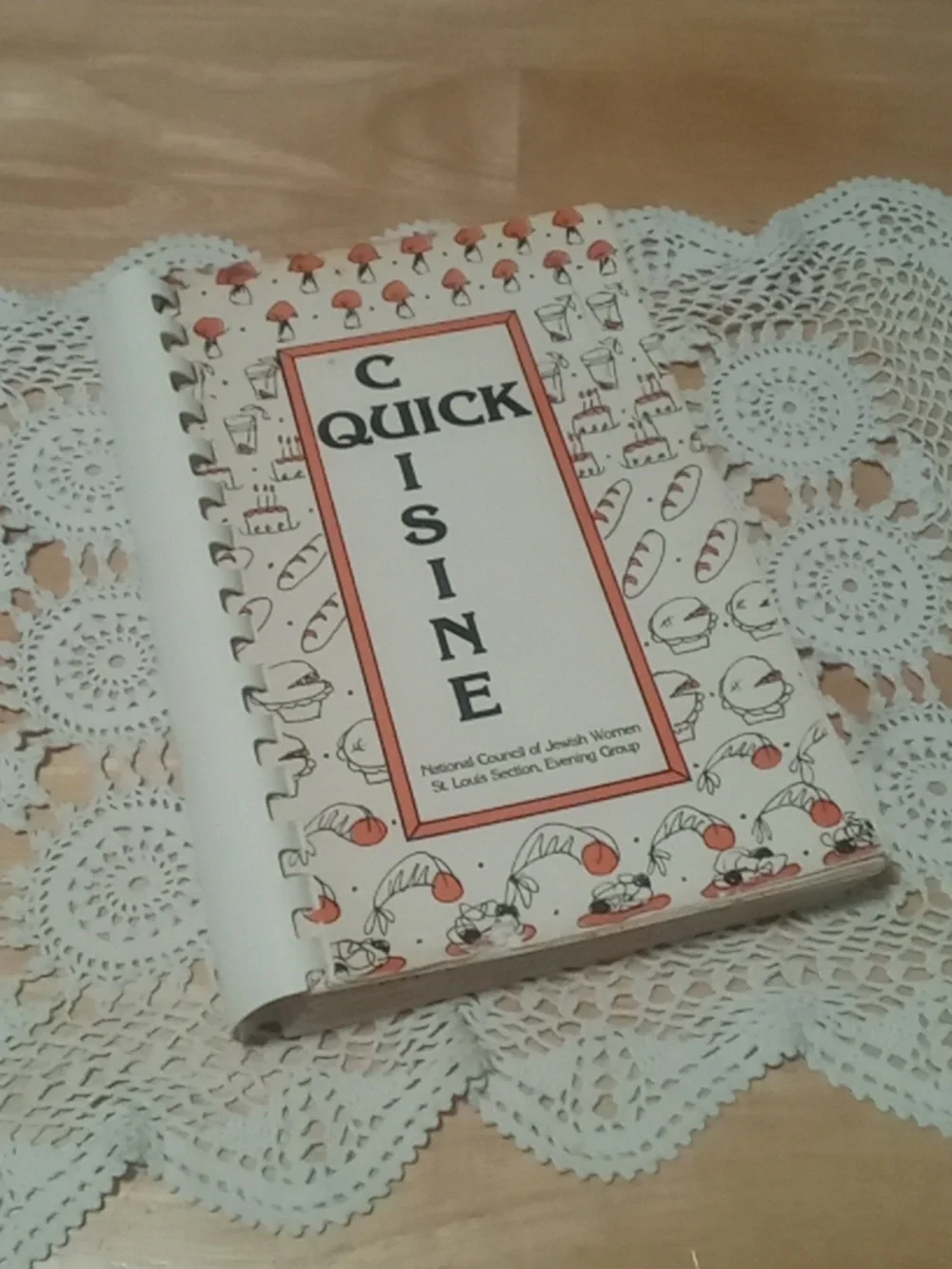 Vintage Cookbook, Jewish Women of St. Louis Section